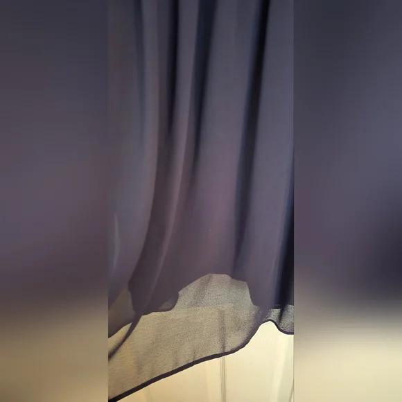 Iz Byer Kohls Navy Blue Scoop Neck Shift Flowy Dress Mini - Picture 6 of 7